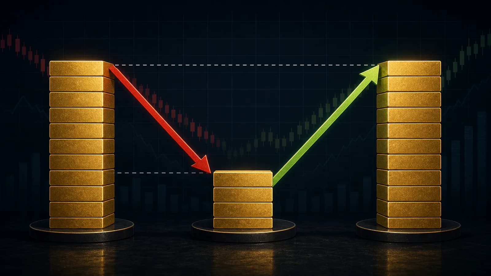 Illustration of a half-sized remaining principal recovering back to the original level